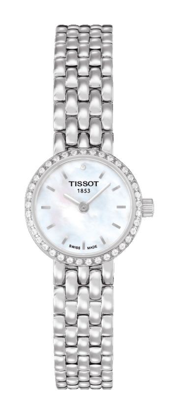Tissot Lovely Women's Quartz Diamond White MOP Dial Watch with Stainless Steel Bracelet T0580096111600
