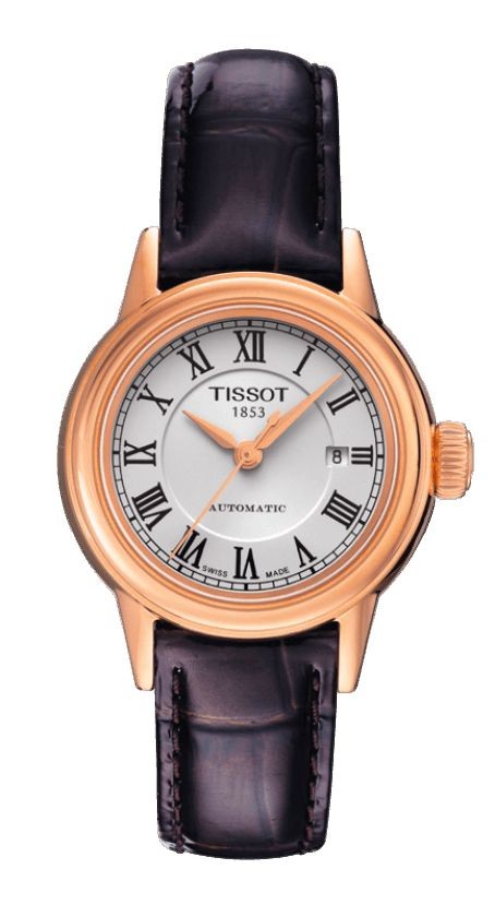 Tissot watch women's leather strap discount