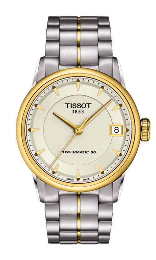 Tissot Luxury Automatic Women's Ivory Dial Watch with Stainless Steel Bracelet T0862072226100