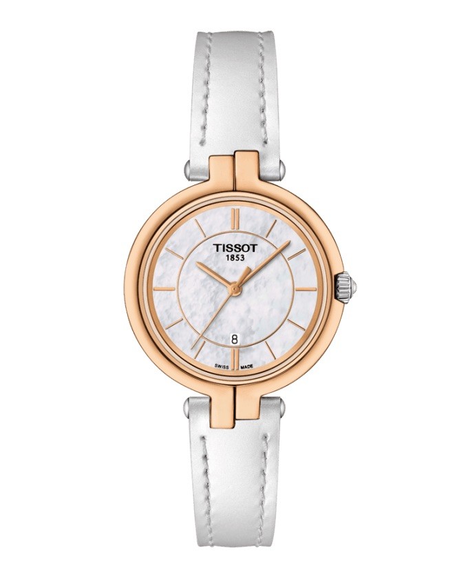Tissot Flamingo Women's Quartz Mop White Dial Watch T0942102611101