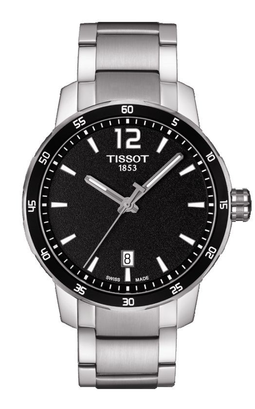 Tissot Quickster Men's Quartz Black Dial with Stainless Steel Bracelet T0954101105700