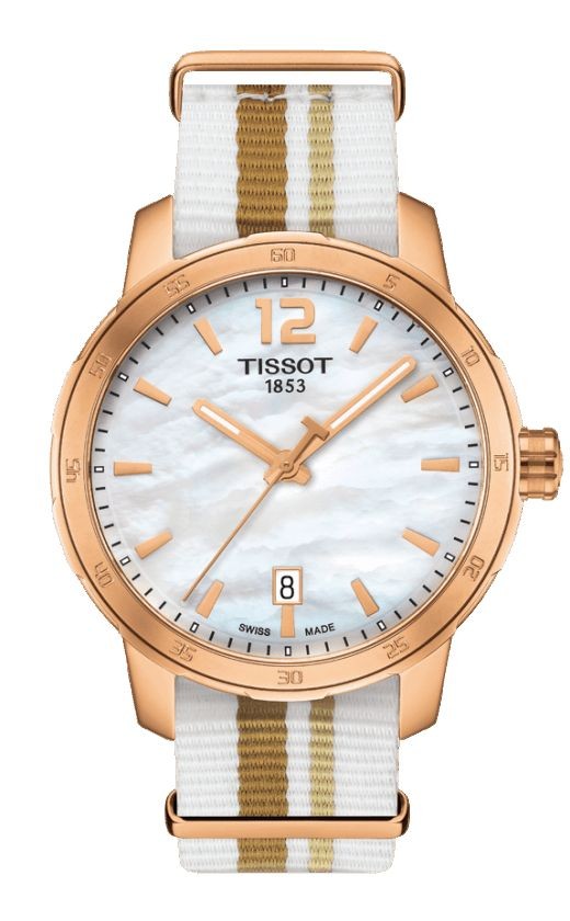 Tissot Quickster Men & Women's Quartz White MOP Dial with Synthetic Straps  T0954103711700