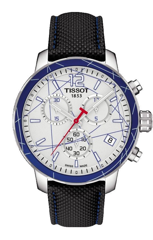 Tissot Quickster Ice Hockey Men's Quartz Silver Dail with Synthetic Strap T0954171703700