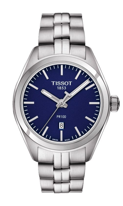 Tissot PR 100 Women's Quartz Blue Dial with Stainless Steel Bracelet T1012101104100