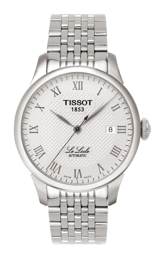 Tissot Le Locle Men's Automatic White Dial Watch with Stainless Steel Bracelet T41148333