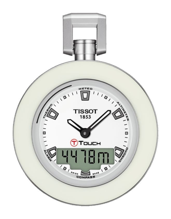 Tissot Pocket Touch Quartz White Dial with Chain  T8574201901100