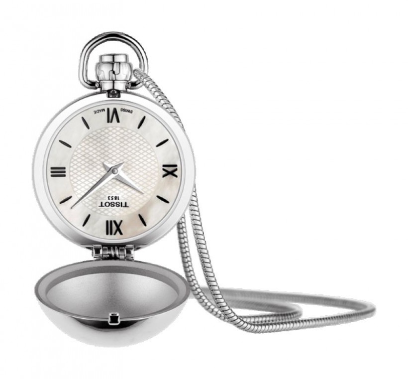 Tissot Pendants Quartz White MOP Dial with Chain T8582091611800