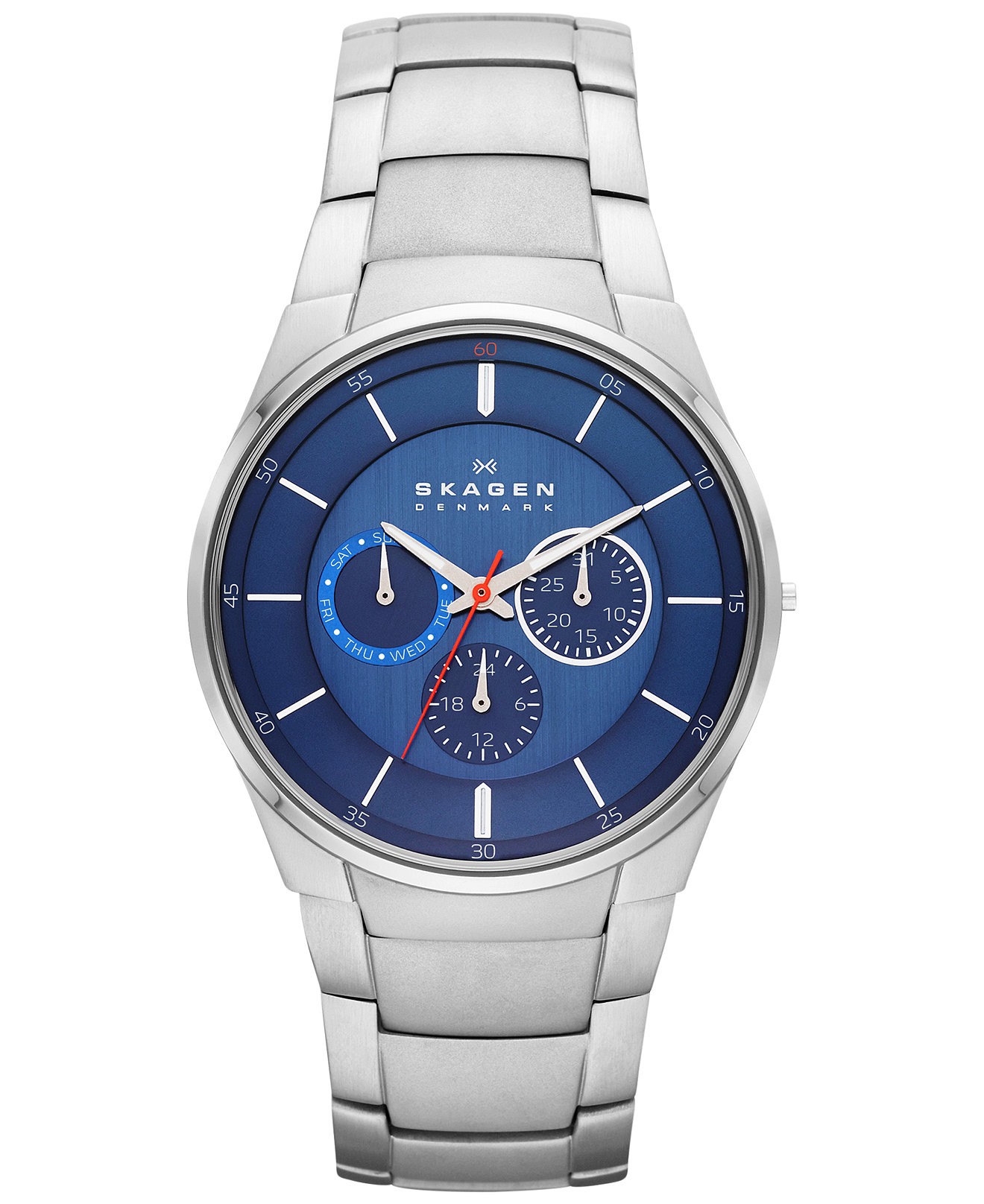 Skagen Aabye Stainless Steel Link Multifunction Men s Watch