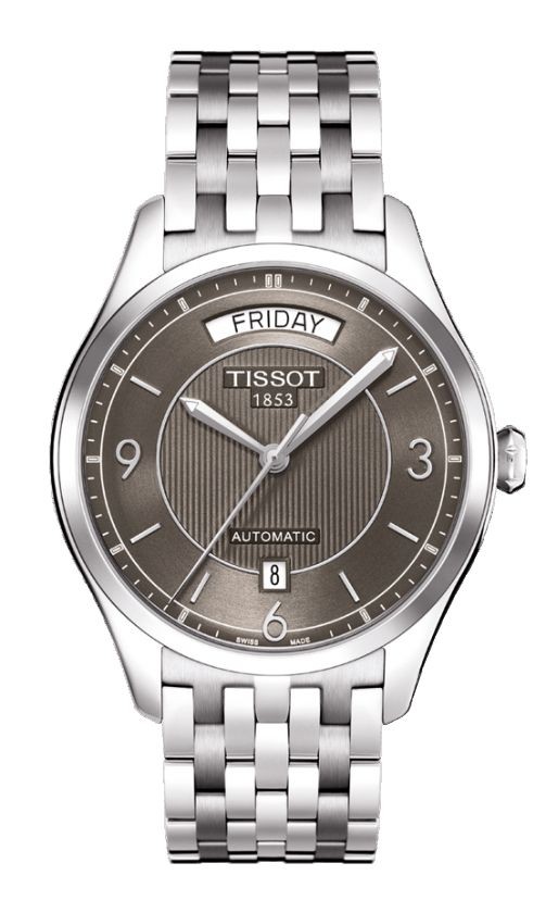 Tissot T One Men s Automatic Anthracite Dial Watch with Stainless Steel Bracelet