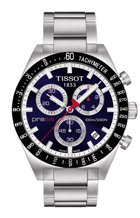 Tissot prs 516 blue dial hot sale