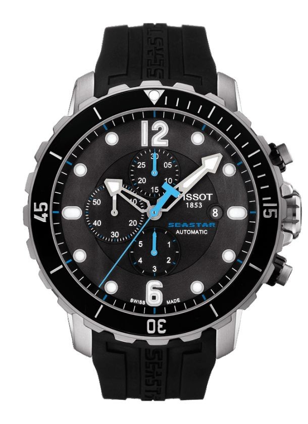 Seastar 1000 automatic black dial men's watch on sale