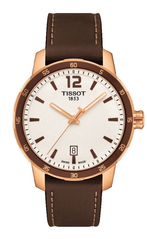 Tissot quickster leather strap hot sale