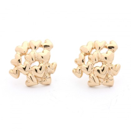 Hearts Gold  Earrings