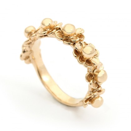 Happy Flower Gold Ring