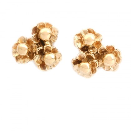 Happy Flower Gold Earrings