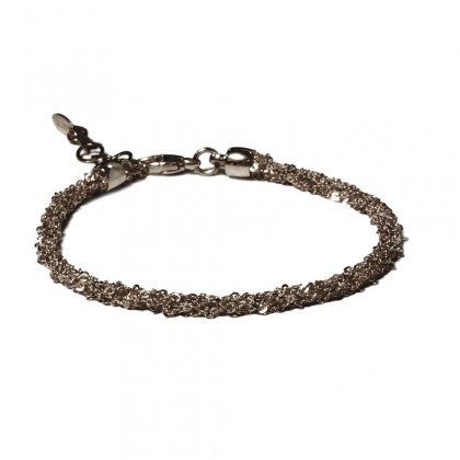Borsari ø3,5mm 925 silver bracelet – brown plated