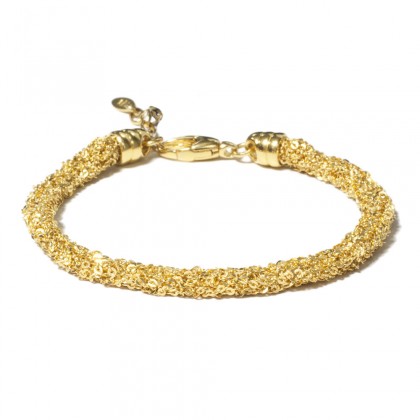 Borsari ø4,5mm 925 silver bracelet – yellow gold plated