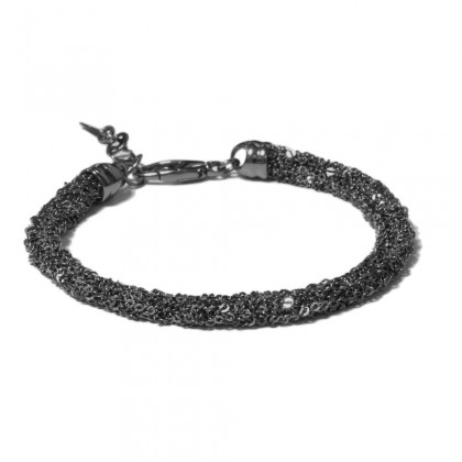 Borsari ø4,5mm 925 silver bracelet – black rhodium plated