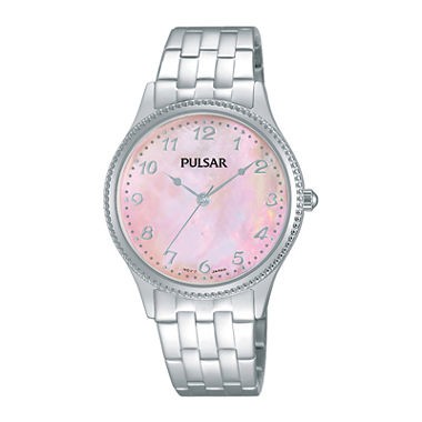 Pulsar Quartz Pink Dial Women's Watch