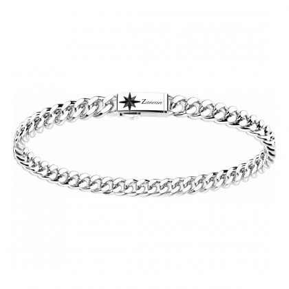 Zancan silver curb chain bracelet