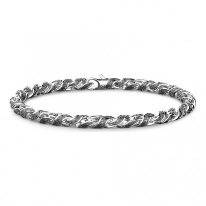 Zancan silver link-only bracelet