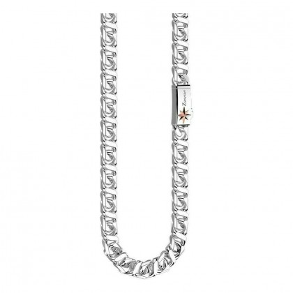 Zancan silver curb chain necklace