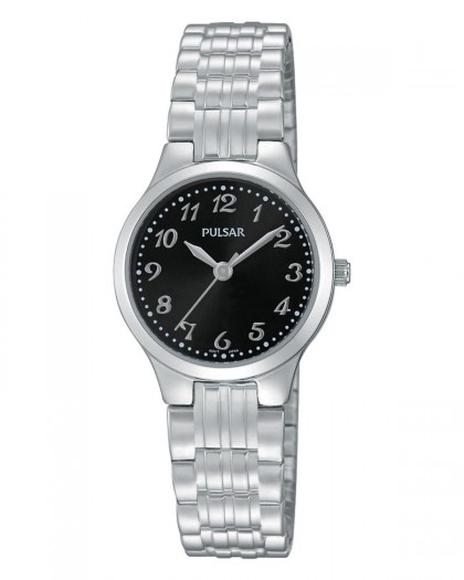 Pulsar Quartz Black Dial Women's Watch