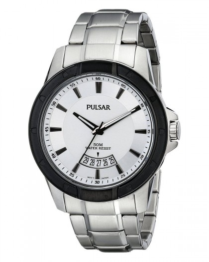 Pulsar Quartz White Dial Men's Watch