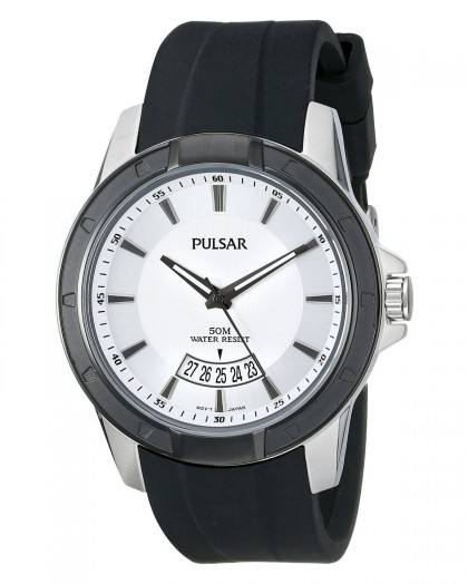 Pulsar Quartz White Dial Men's Watch