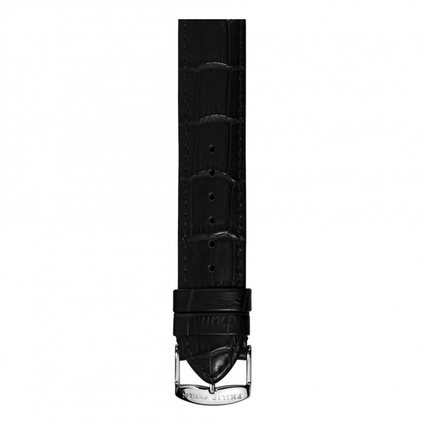 Philip Stein Watch Band Amazon.com: Philip Stein 1-IPL 18mm Leather Silver Watch  main image 4