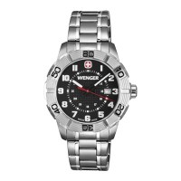 Wenger Wenger Sport Watch Roadster Black Dial Stainless Steel Bracelet 0851.102