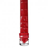Shiny Red Alligator Strap