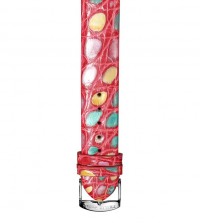 Red Multi Color Croco Strap