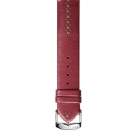 Burgundy & Green Pashmina Leather Strap