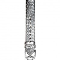 Glamour Silver Python Strap