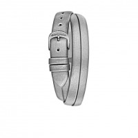 Platinum Double Wrap Around Silk Strap
