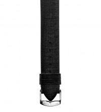 Black Metallic Calf Strap