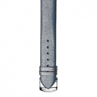 Shimmering Gun Metal Metallic Calf Strap