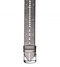 Platinum & White Diamond Cut Silk Strap