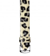 Grey & White Leopard Strap