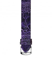 Purple Metallic Ostrich Strap