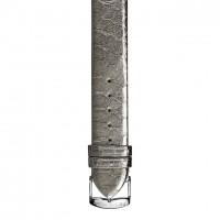Gun Metal Satin Snake Strap