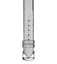Silver Satin Snake Strap