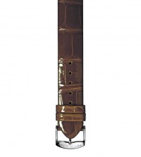 Shiny Brown Alligator Strap