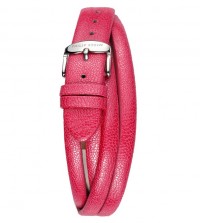 Pink Wrap Around Pashmina Leather Strap