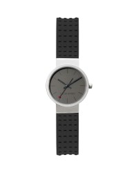 Jacob Jensen Clear Titanium Grey Dial Rubber Band Women's Watch 421