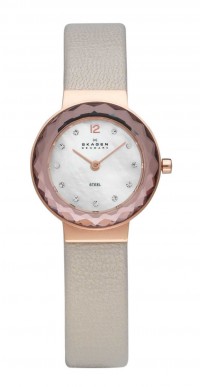 Skagen Leonora Stainless Steel Leather