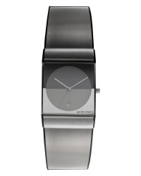 Jacob Jensen Classic Black & Silver Titanium & Rubber Band Men's Watch 510