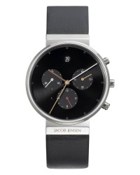 Jacob Jensen Chronograph Titanium Black Dial Men's Watch 603