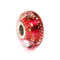 Trollbeads Silver Trace Bead Pink